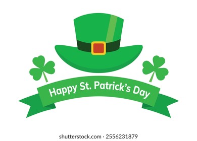Happy Patrick's Day typography design