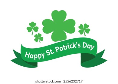 Happy Patrick's Day typography design