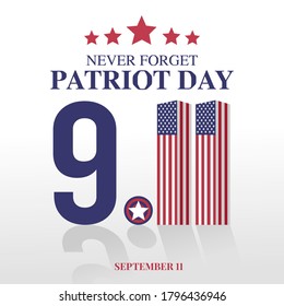 Happy Patriot Day Vector Illustration