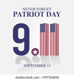 Happy Patriot Day Vector Illustration