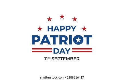 Happy Patriot's Day Design , Vector Template