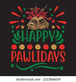 Happy Pawlidays svg design file