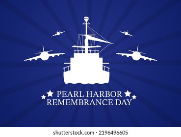 Happy Pearl Harbor Remembrance Day On Stock Vector (Royalty Free ...