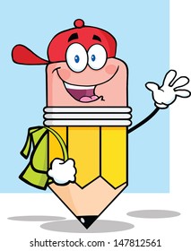 Happy Pencil Junior Going To School