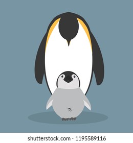  happy Penguins family vector