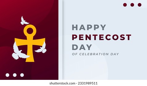 Happy Pentecost Day Celebration Vector Design Illustration for Background, Poster, Banner, Advertising, Greeting Card