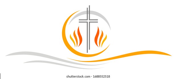 happy pentecost graphic in vector quality