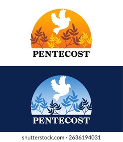 happy pentecost sunday with a dove
