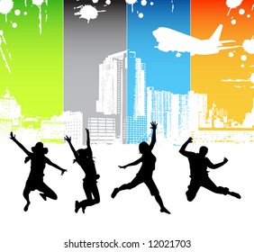 Happy people