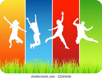 Happy people