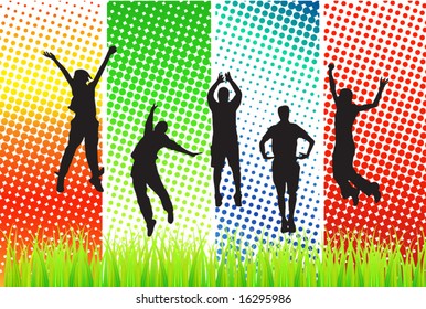 Happy people