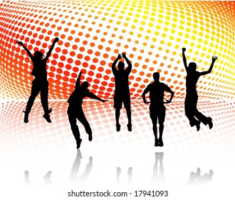 Happy people