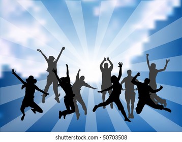 Happy people