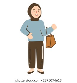 happy people carrying shopping bags