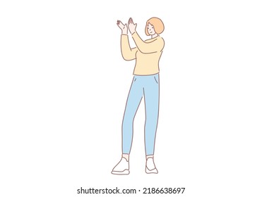 6,791 Clapping cute Images, Stock Photos & Vectors | Shutterstock