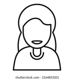 Vector de contorno de icono de personas felices. Grupo de personas. Equipo amigo