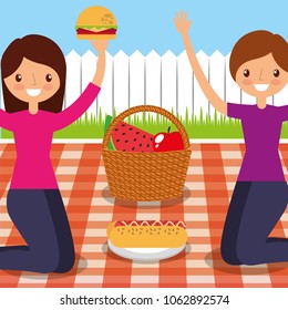 happy people picnic