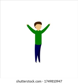 Happy People Vector Illustration Flat Design
