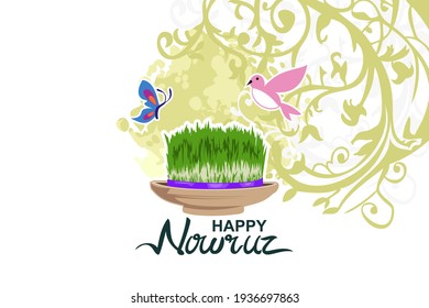 Happy Persian New Year (Nowruz) vector illustration. Suitable for greeting card, poster and banner. 