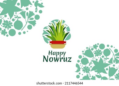 Happy Persian New Year (Nowruz) vector illustration. Suitable for greeting card, poster and banner. 