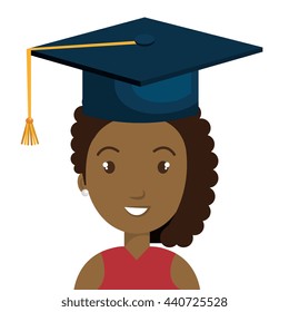 happy person graduating design, vector illustration eps10 graphic 