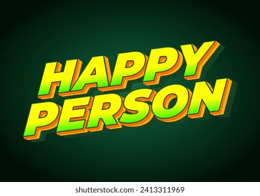 Alles Gute. Text-Effekt-Design in 3D-Effekt und auffällige Farbe