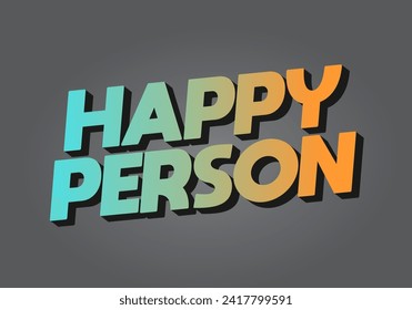 Alles Gute. Text-Effekt-Design in 3D-Effekt und auffällige Farbe