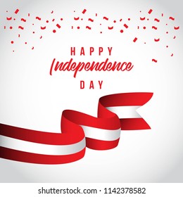 Happy Peru Independent Day Vector Template Design Illustration