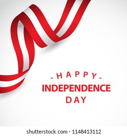 Happy Peru Independent Day Vector Template Design Illustration