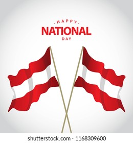 Happy Peru National Day Vector Template Design Illustration