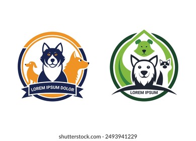 Happy Pet Care Logo: Build trust and loyalty. Versatile vector for any pet-related business.