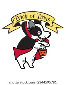 happy pet in halloween costume