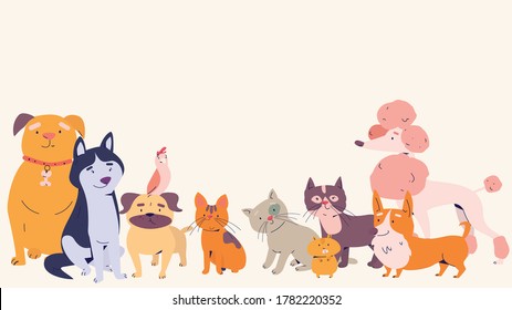 犬 猫 のイラスト素材 画像 ベクター画像 Shutterstock