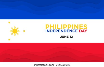 Happy Philippines Independence Day Banner Template Stock Vector ...