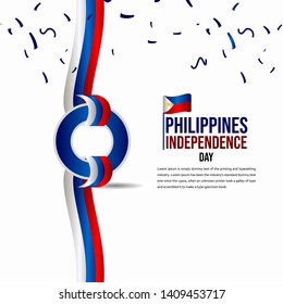 Happy Philippines Independence Day Celebration Vector Template Design Illustration