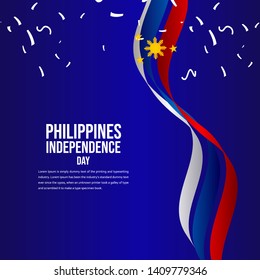 Happy Philippines Independence Day Celebration Vector Template Design Illustration