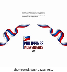 Happy Philippines Independence Day Celebration Vector Template Design Illustration