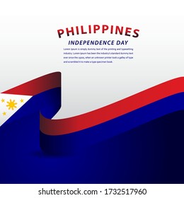 Happy Philippines Independence Day Celebration Vector Template Design Illustration