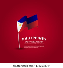 Happy Philippines Independence Day Celebration Vector Template Design Illustration