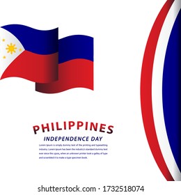 Happy Philippines Independence Day Celebration Vector Template Design Illustration
