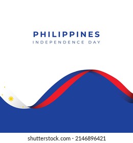 Happy Philippines Independence Day Celebration Vector Template Design Illustration