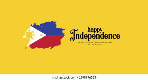 Happy Philippines Independence Day Vector Template Design Illustration