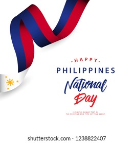 Happy Philippines National Day Vector Template Design Illustration