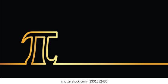 Happy PI day, 14 march, Pythagoras mathematical numbers series ( 3.14 3,14 3/14 ) symbol. Fun vector maths icon or sign banner Ratios letters formula structure. Archimedes constant irrational number