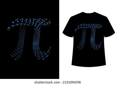 
Happy Pi Day 14th March Typography Vector Sublimation and T Shirt Design Template