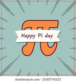 Happy Pi Day Background Illustration