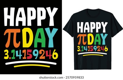 Happy Pi Day Colorful Design