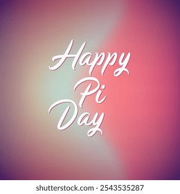 Happy Pi Day Illustration with pi symbol