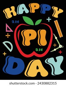 Happy Pi Day Kinder Lehrer Mathe Tutor Student Pi Day T-Shirt
