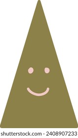Happy pi day mathematics triangle 14 March vector illustration 